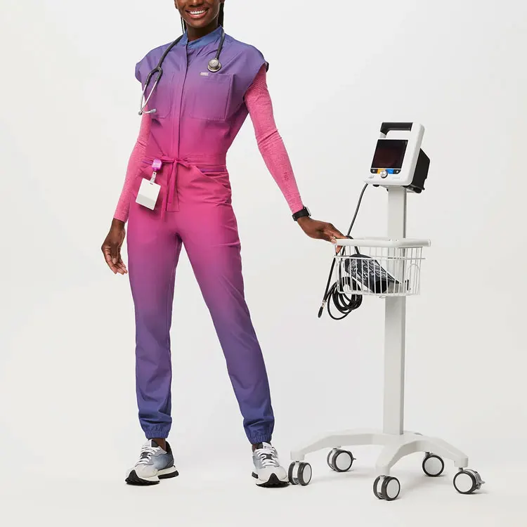 NEW Beauty salons Medical hospital scrubs uniforms Hospital Uniforms Female Nursing Scrub Sets with pockets