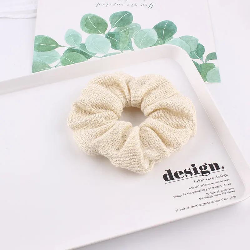 Fashion elastic hair bands knit scrunchies for hair women accessories