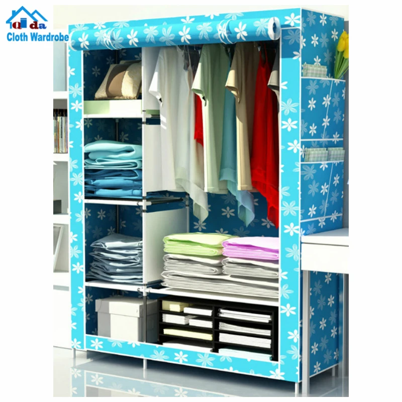 Bedroom Plastic Storage Wardrobe PP Home Diy Portable Closet Easy Assembly High Quality