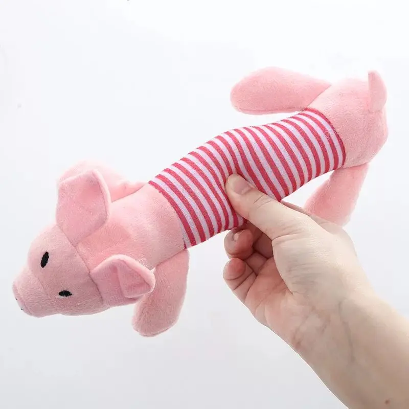 Dog Pet Puppy Plush Sound Chew Squeaker Squeaky Pig Elephant Duck Toys