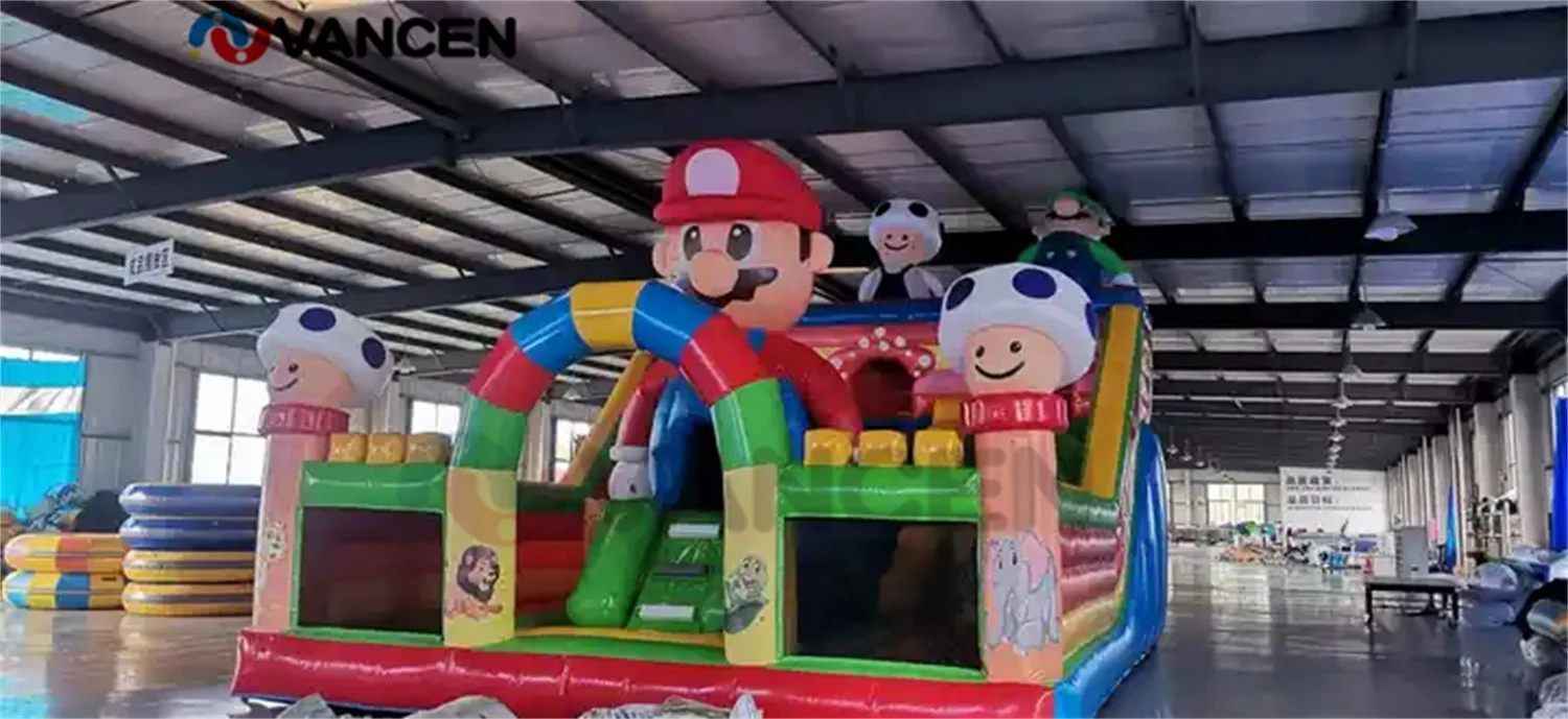 Kids bounce house commercial jumping castle bouncer combo obstacle course mini inflatable bouncy castle playground customizable