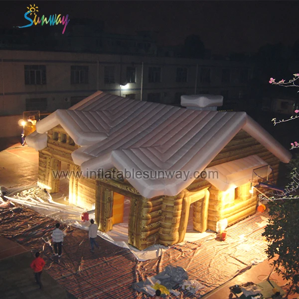 Sunway inflatable structure chalet house LED lighted inflatable wedding marquee inflatable party even tent for sale