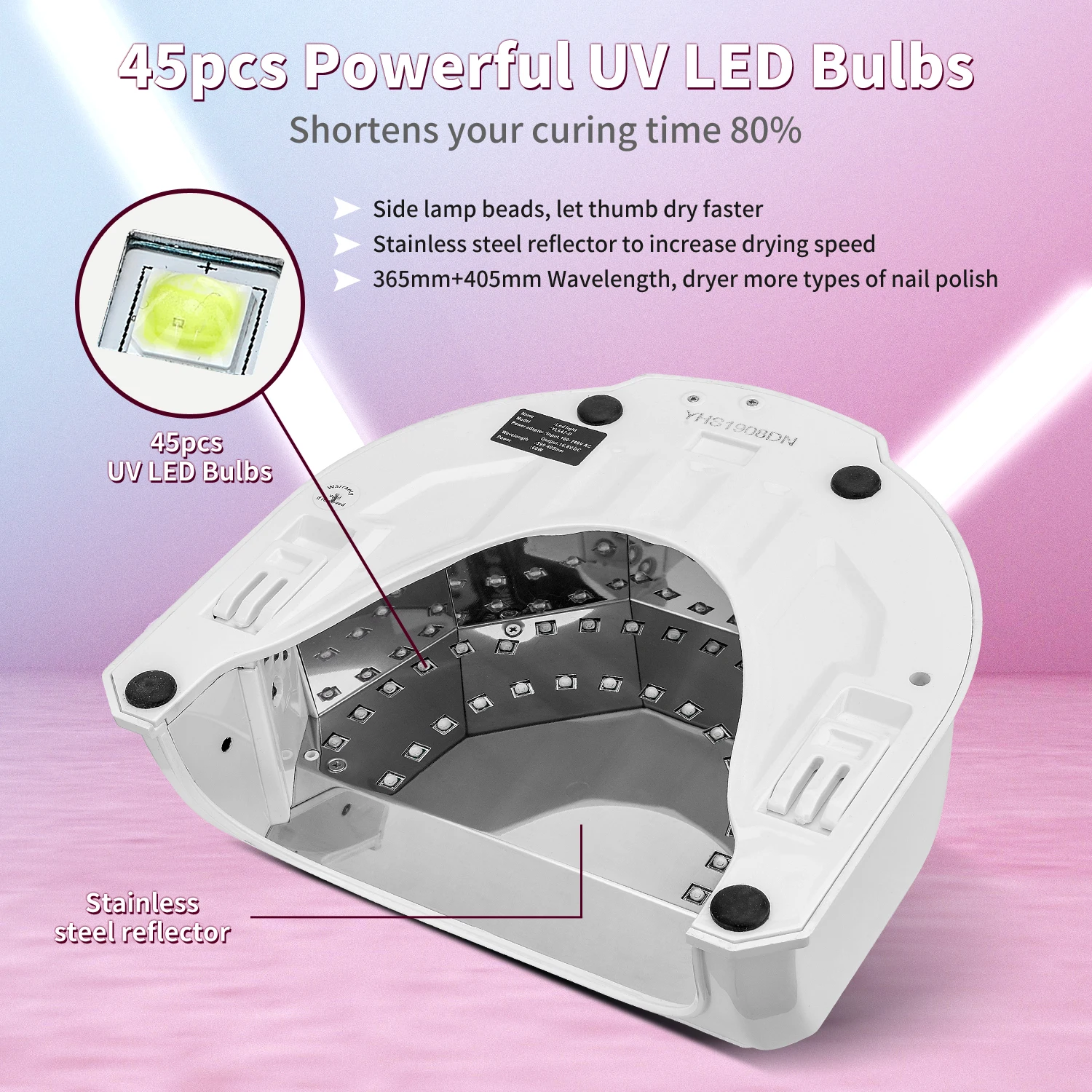 2022 New style nail dryer nail dryer uv led lamp uv lights for nails dryer  for salon or home use