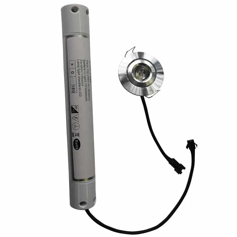 exit sign emergency light Wholesale 3W LED Ceiling Recessed Battery Rechargeable Emergency Downlight