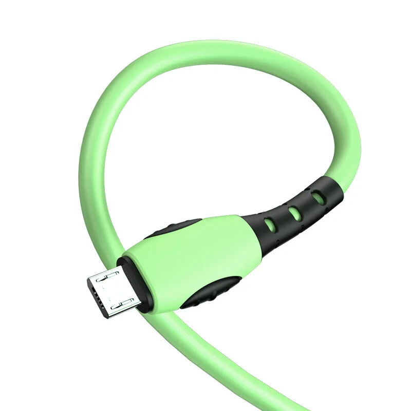 Apply liquid silicone Apple data cable Android usb charging cable iPhone type-c flash charge