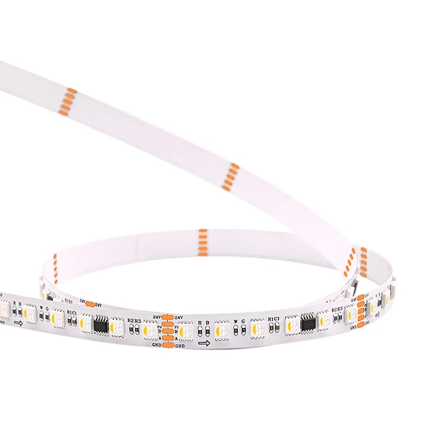 Dmx512 Rgbw 24 В декоративная красочная полоса света для сценических событий переключатель через контроллер 84 светодиодов/м Светодиодная лента