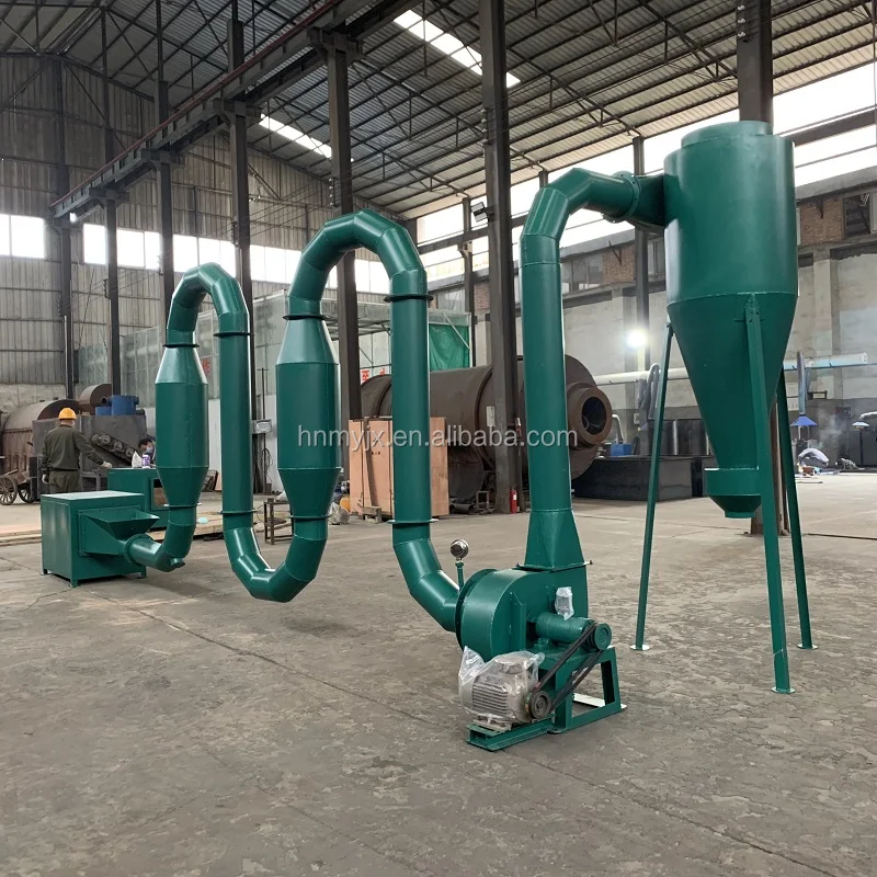 
Factory Sell Air Flow Pipe Small Wood Waste Sawdust Dryer Machine Price 