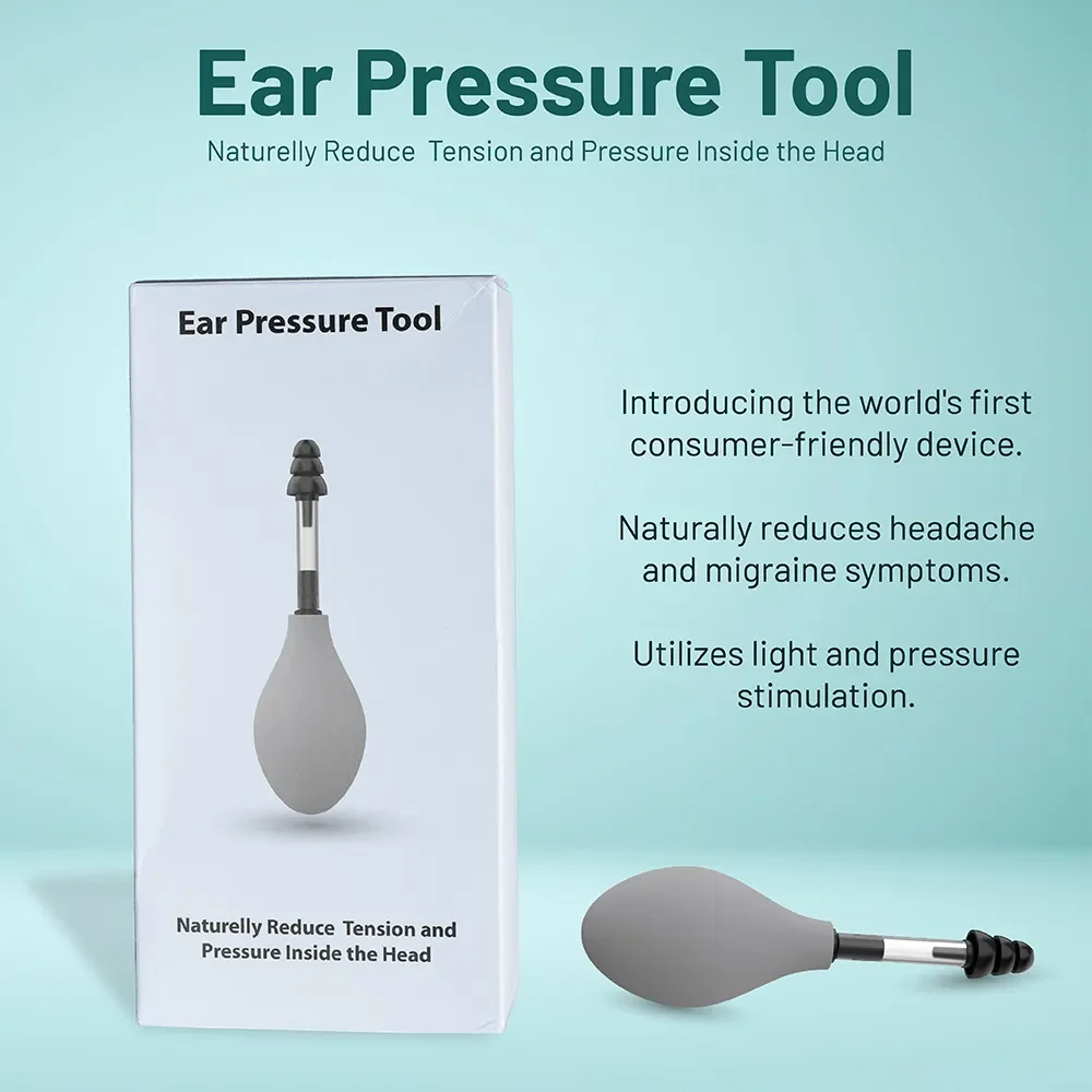 Ear Pressure Relief Suction Device, Migraine and Headache Reduces Tension, Noise Reduction Silicone Airplane Ear Pressure Relief