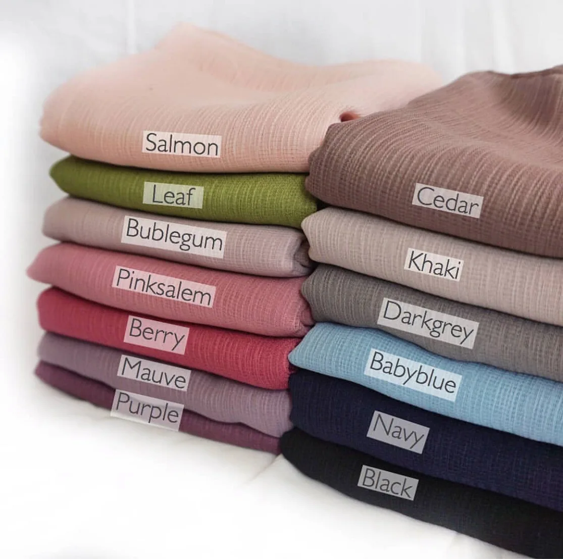 Модный шикарный хиджаб из креп-шифона