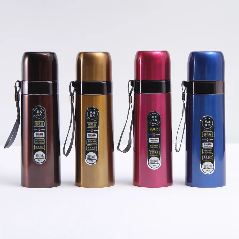 500ml Bullet Portable Outdoor Sports Travel Double Layer Vacuum Stainless Steel Water Bottle Customized Advertising Gift Cup