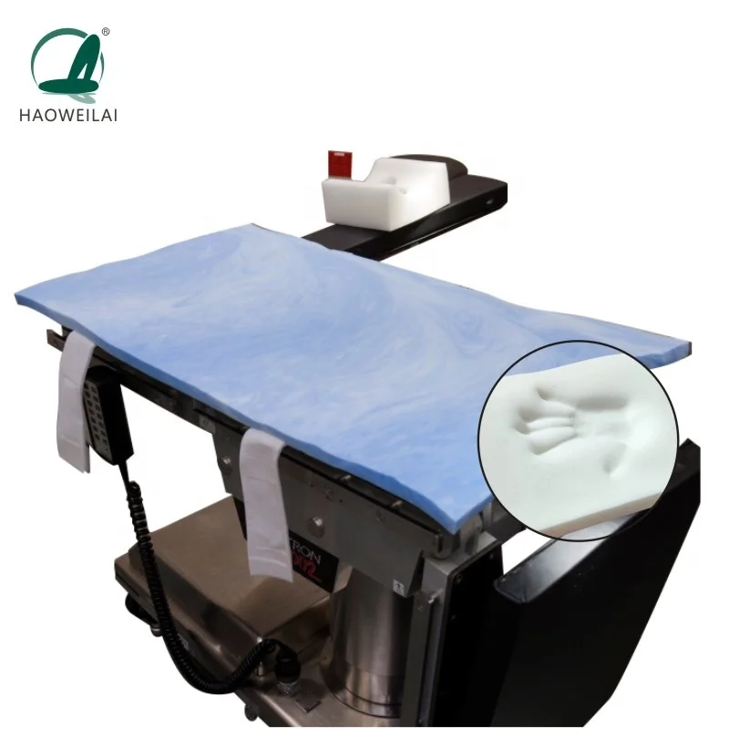Blue memory foam Pink pad Prime Pad Medical mattress prevent patients to slide of the operation table during high inclination