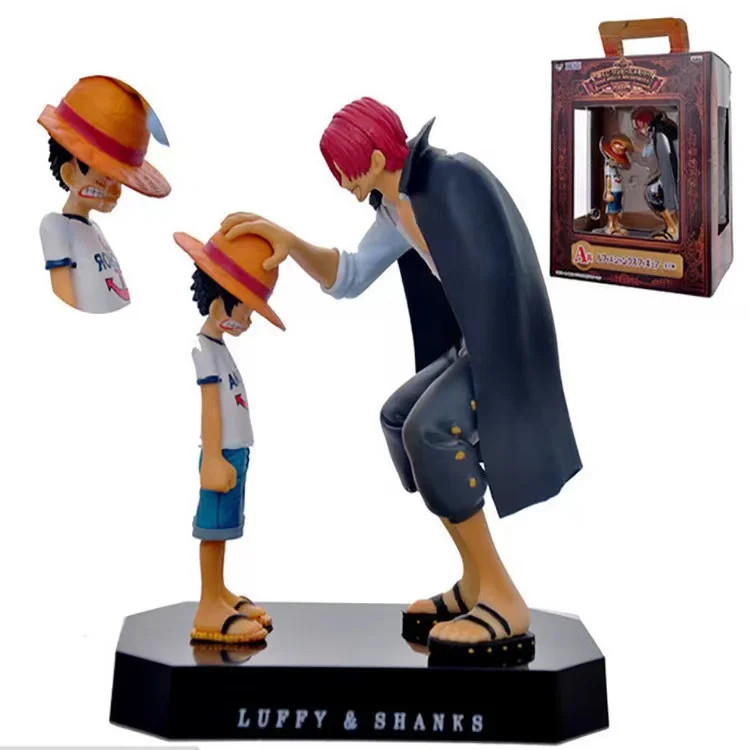 HUAYI wholesale Pvc Strawhat Luffy And Shanks Japan Anime ne Piece Action Figure Toys