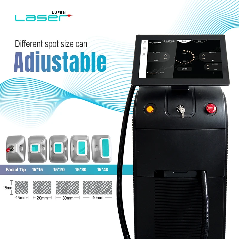 Lufenbeauty 4 wavelength professional laser hair removal machine diode laser hair removal permanent hair remover device