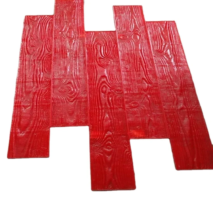 Wood Texture Concrete Stamp Mold Rubber Concrete Stamp Mat for Floor