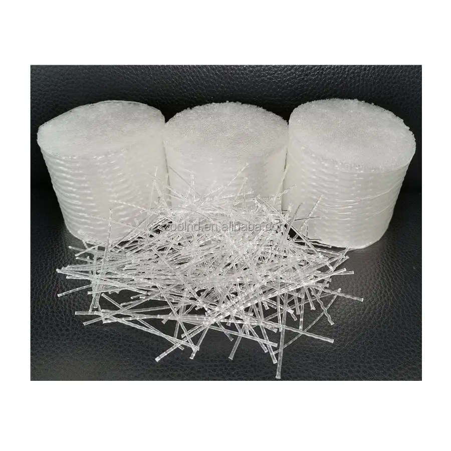 100% полипропиленовое синтетическое волокно 50 мм белое