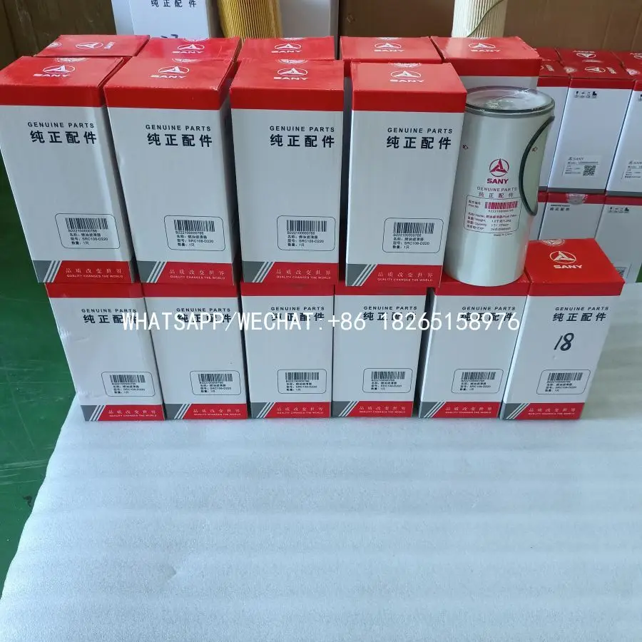 FACTORY WHOLESALE FUEL FILTER B222100000766 R160T SRC108-D220 SRC208-D283 FOR SY235 SY195 SY215C EXCAVATOR SPARE PARTS