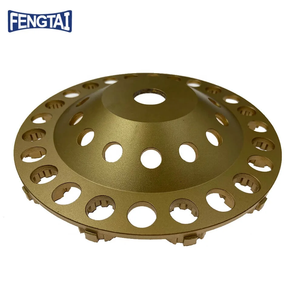 180*25*6*12T*22 high frequency ring turbo diamond cup diamond grinding wheel for concrete , stone