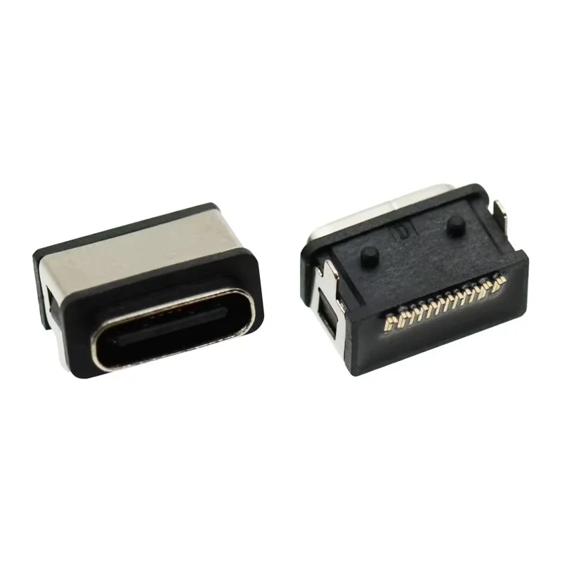 Waterproof IP68 USB 3.0 3.1 Jack Socket 16 24 Pin SMT SMD Type C Connector Port Mid Mount DIP USB C Female Receptacle