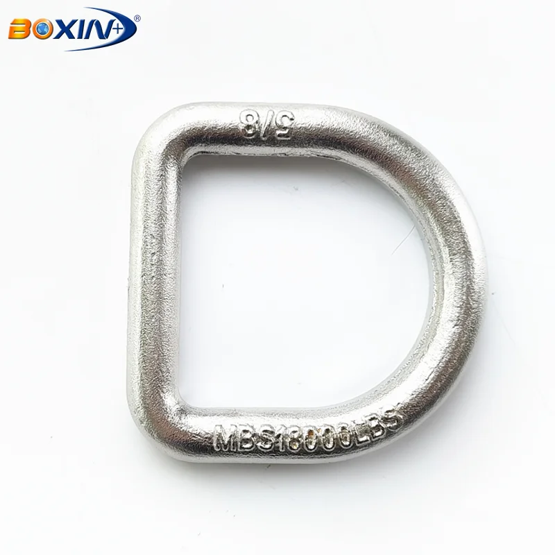 Stainless Steel Flatbed Truck Trailer Cargo Tie down Weld-On D-Ring 5/8 Inches Anchor Tie Down Point