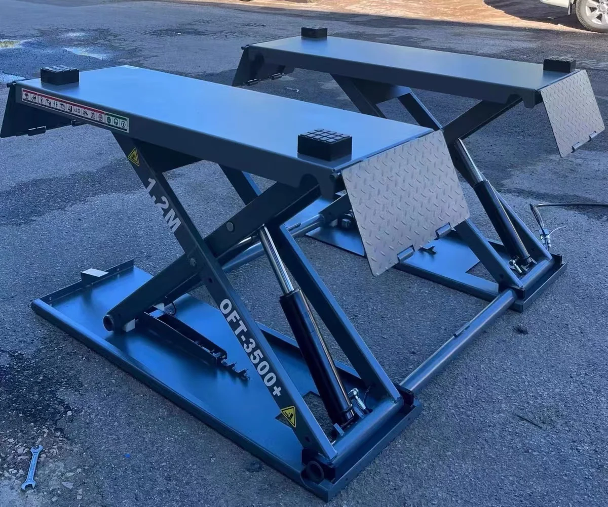 KH-MP-12 мобильный гидравлический ножничный автомобильный подъемник с грузоподъемностью 4000 кг, подвижный ножничный автомобильный подъемник