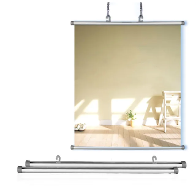 Factory Wholesale 50cm Supermarket Display Pvc Plastic Poster Banner Hanger For Ceiling