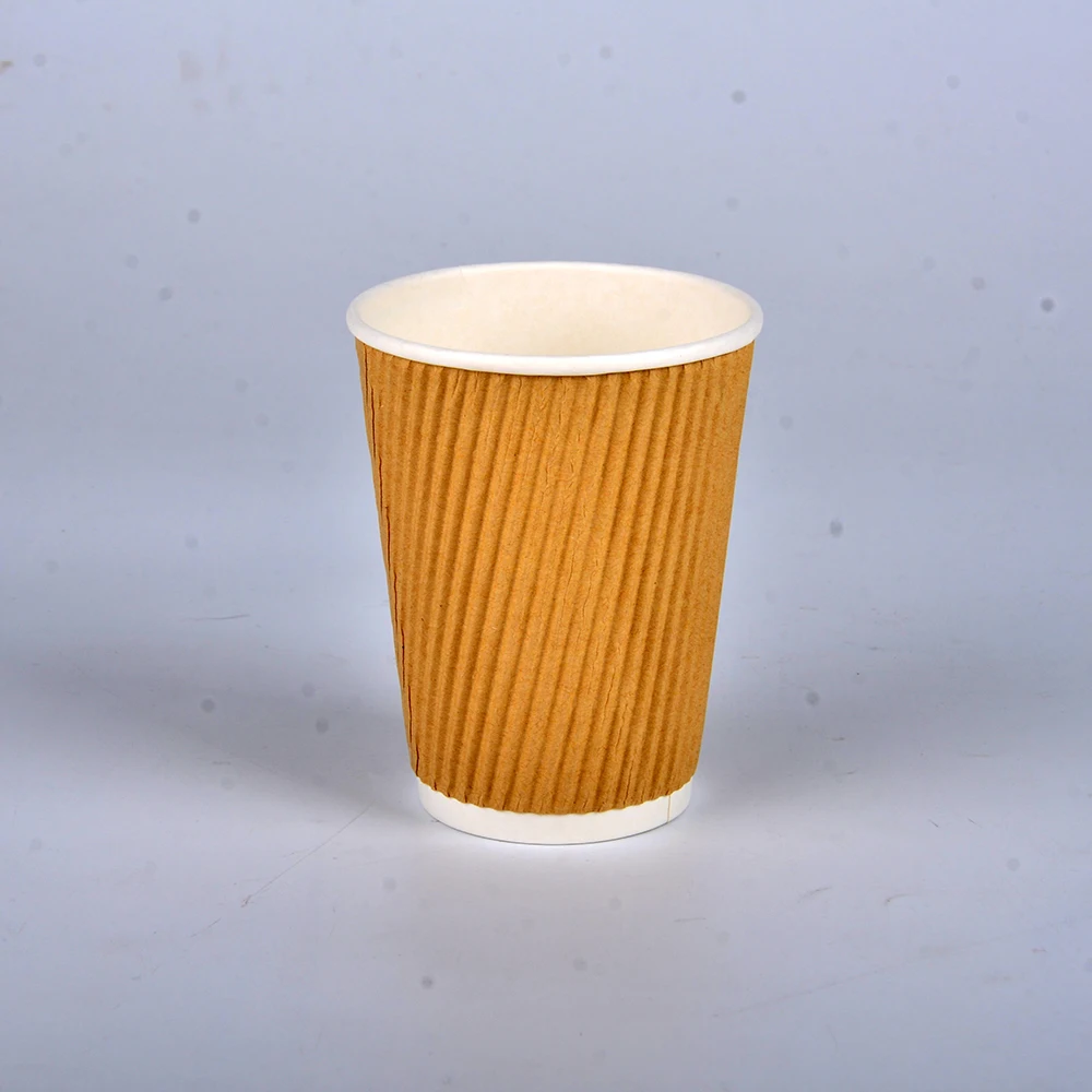 SenAng05 China Wholesale In Stock 7oz 8oz 20oz 24oz 9oz 12oz 14oz Disposable Corrugated Paper coffee Cup