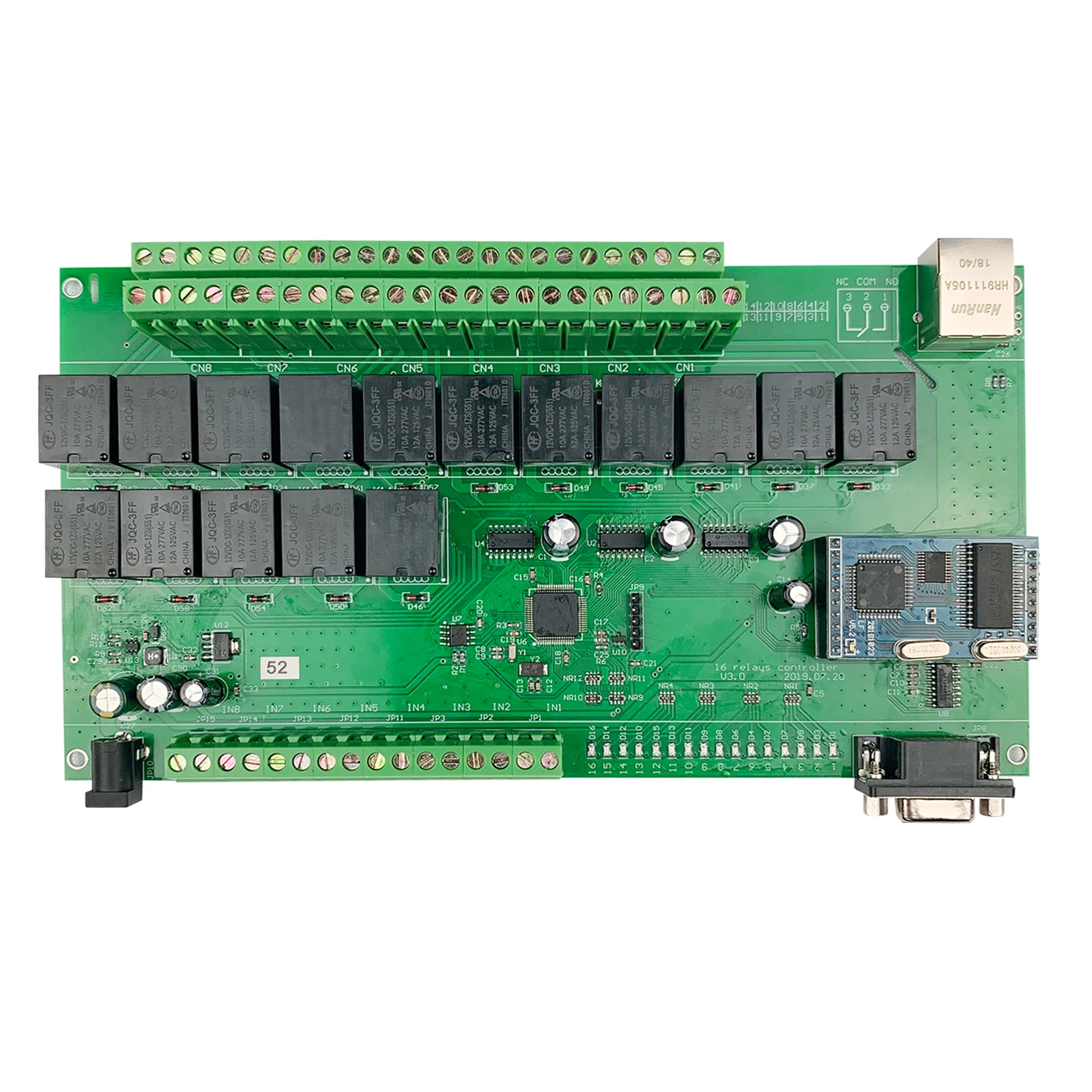 16 Gang pcb Control Panel Board network irrigation automatic controller