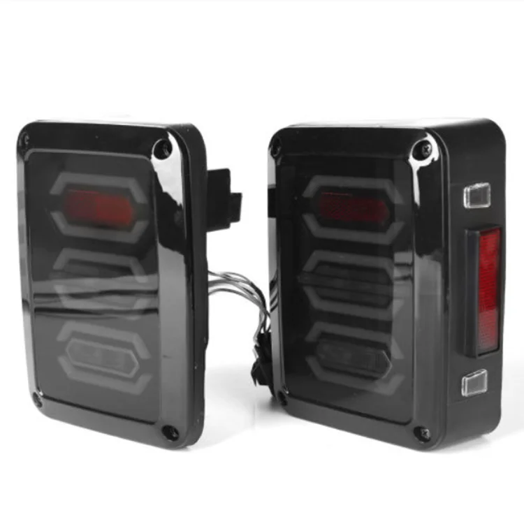 12V 24V USA Plug LED Reverse Turn Signal Running Car Brake Taillight for Jeep