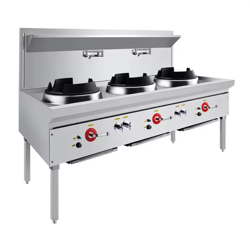 electronic Ignition 35kW high pressure wok burner wok gas range commercial wok stove