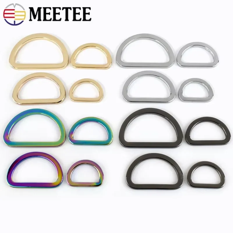 Meetee Высокое качество DIY аксессуары для одежды сумка металлическое кольцо D сплав пряжка