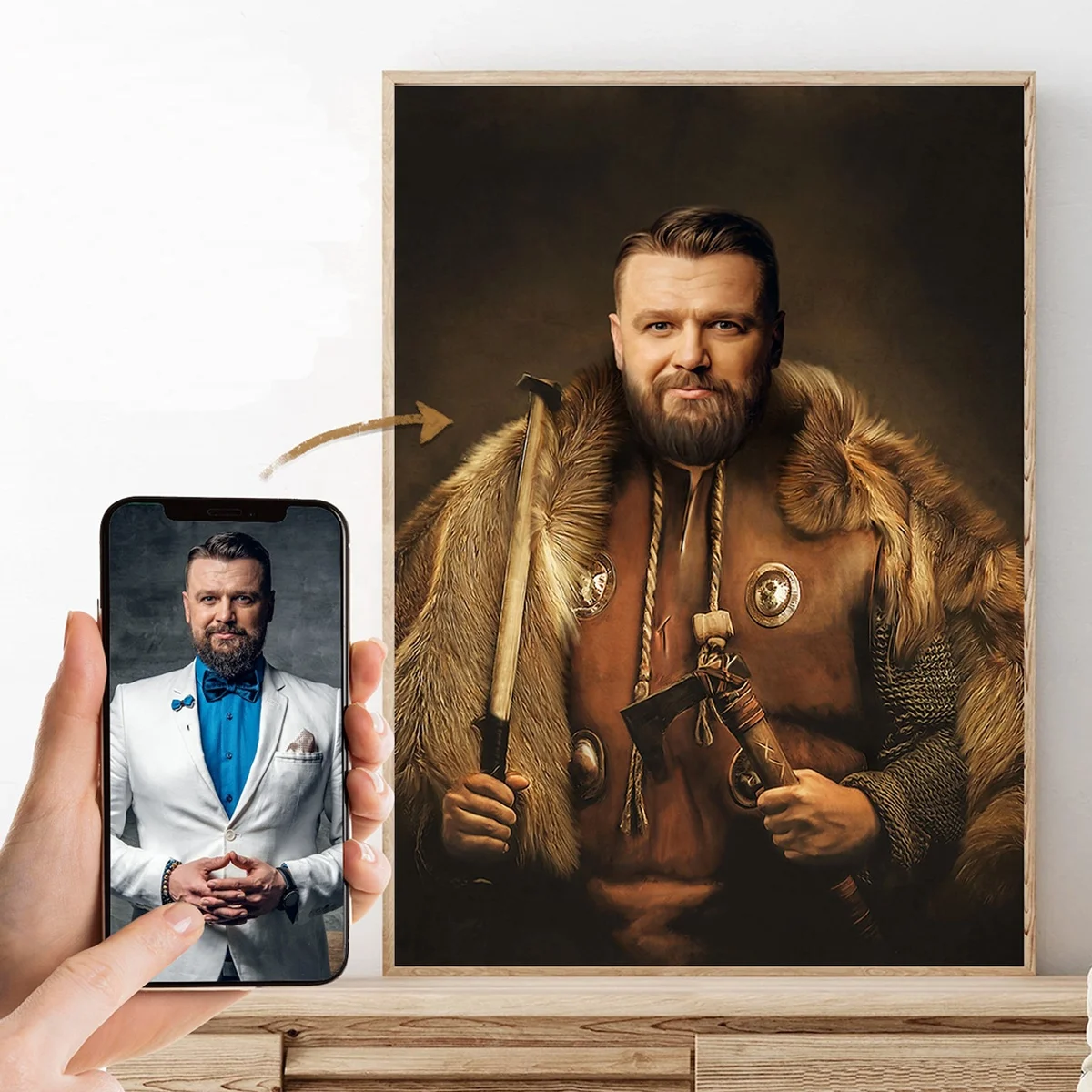 Портретная живопись 100% ручной работы