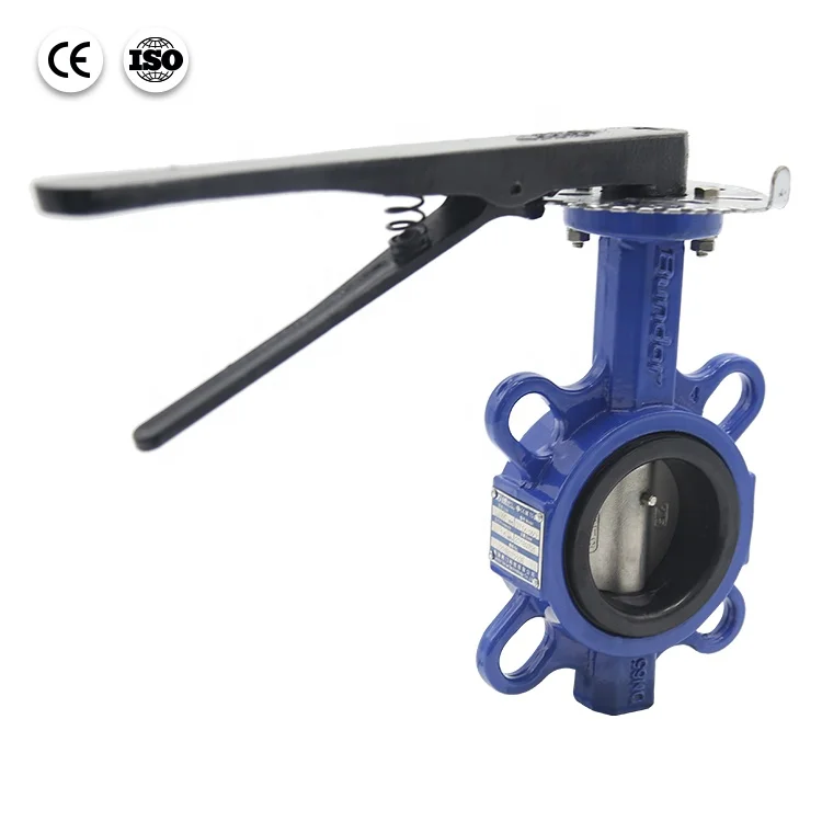 Мягкий клапан-бабочка Bundor DN65 PN10/16 EPDM с рычажным управлением