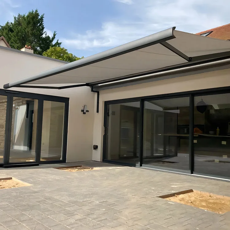 Patio Electric Motorized Awning Outdoor Wholesale Price Customized Automatic Retractable Aluminum Awning
