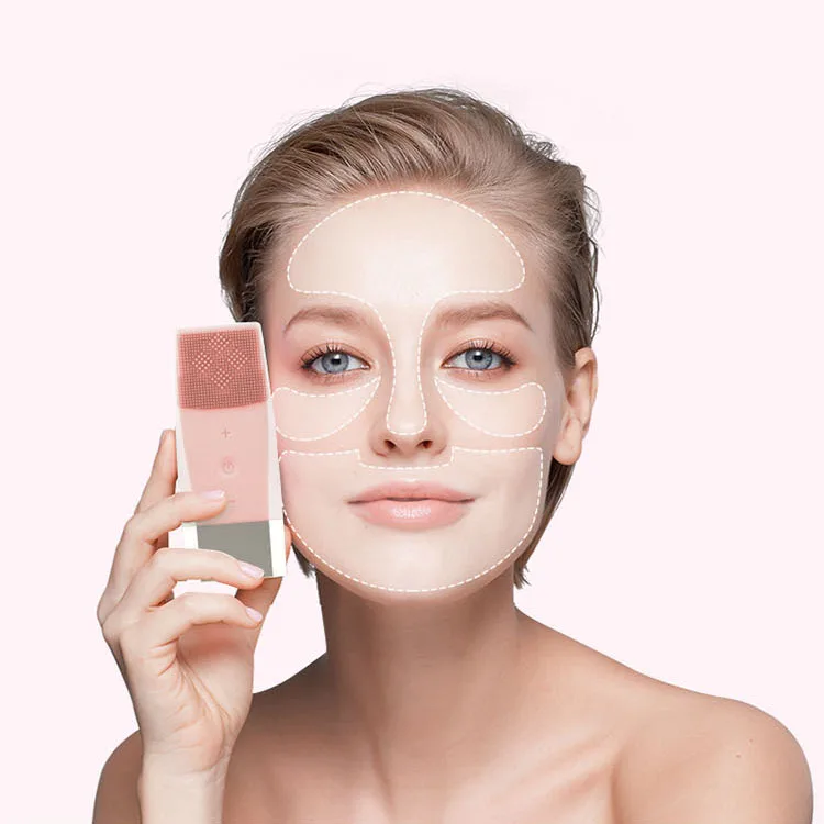 In 2024 launched a portable silicone deep cleaning induction charging silicone acoustic cleanser for home use