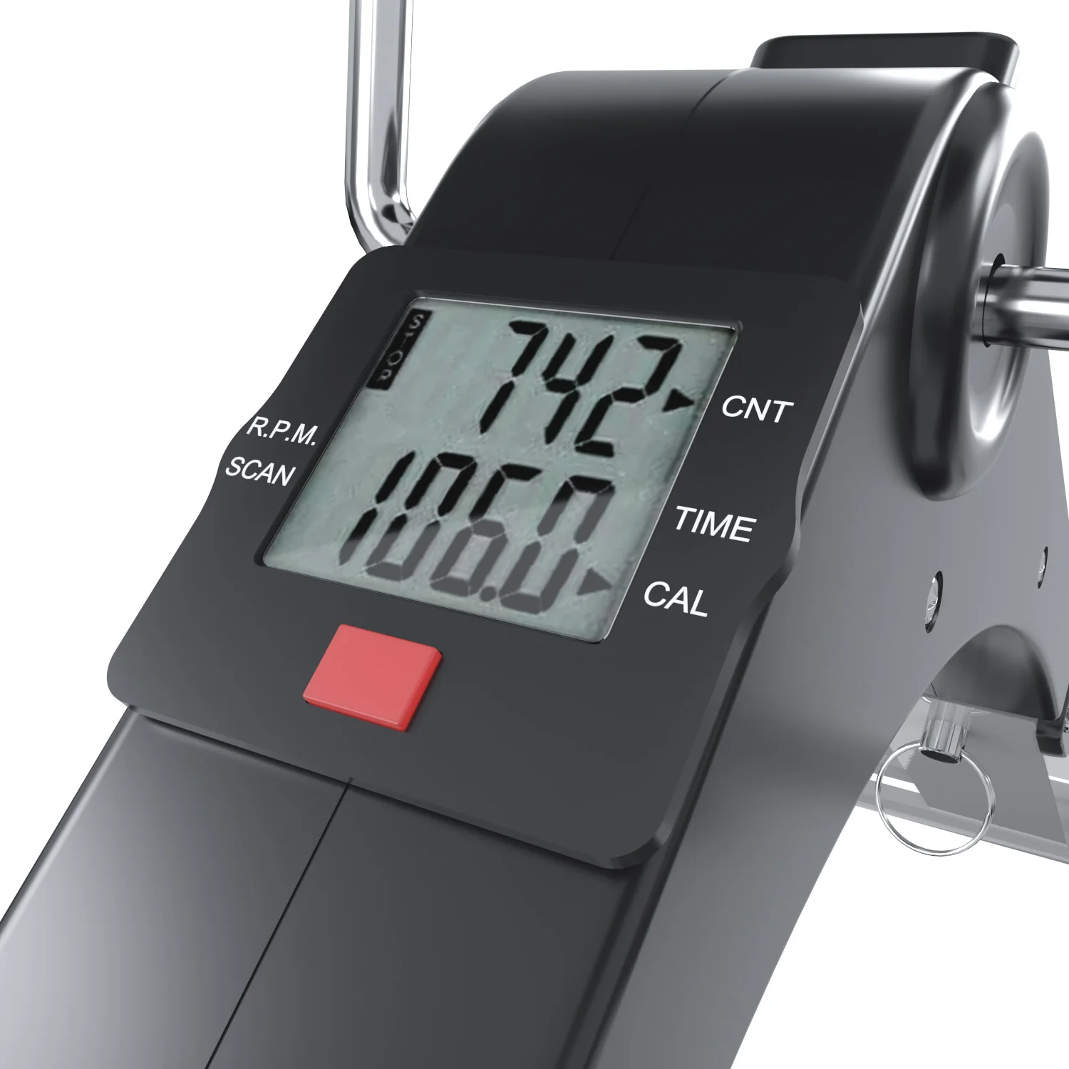 Portable Mini Bike Pedal Exerciser with LCD Display Foldable under Desk Peddler Leg/Arm Workout Home/Office Rehabilitation