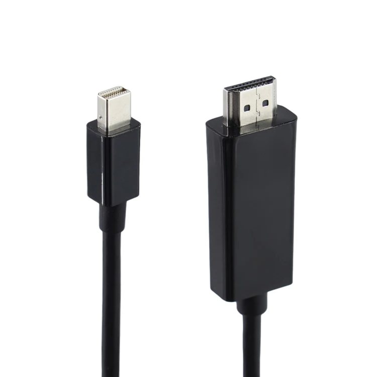 Black mini Display Port To Hdmi Cable Adapter Male  Dp To Hdmi Converter Adapter cable hdmi 4k