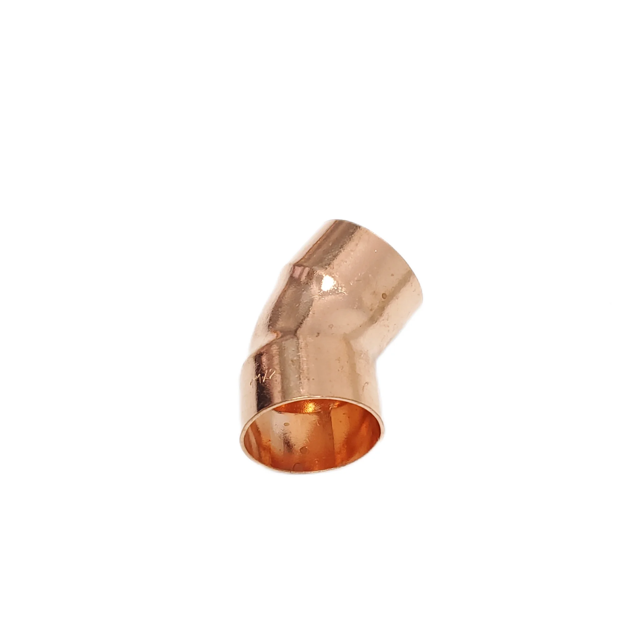 Refrigeration 45 degree copper elbow 38mm ID 1.1/2  CXC Copper Pipe Fitting