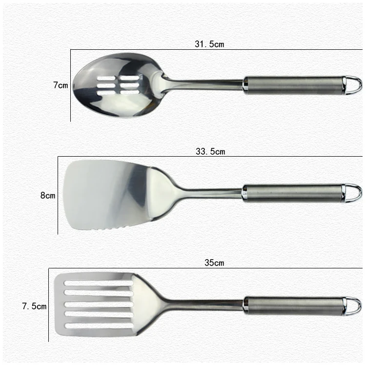 Kitchen serving utensils 5pcs Stainless Steel Kitchen Utensils For Cooking