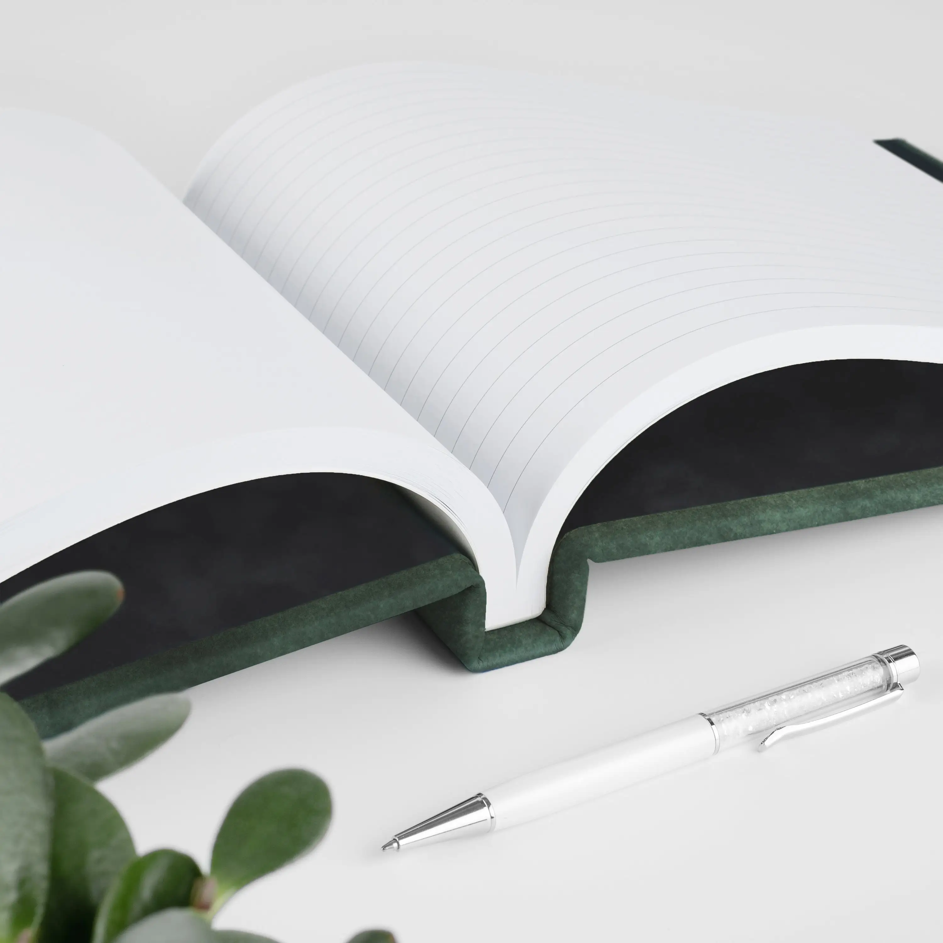 Unique Personalized Customized Gold Stamping Logo Luxury Hardcover Blank Wedding Guest Book