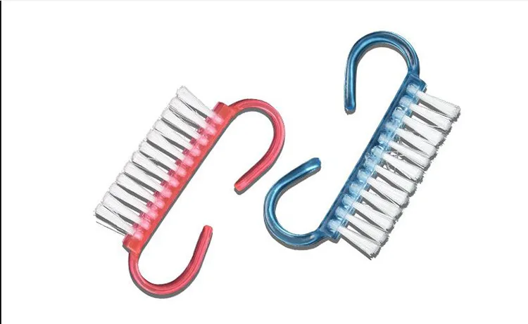 Small nail dust brush Transparent horn brush cleaning brush