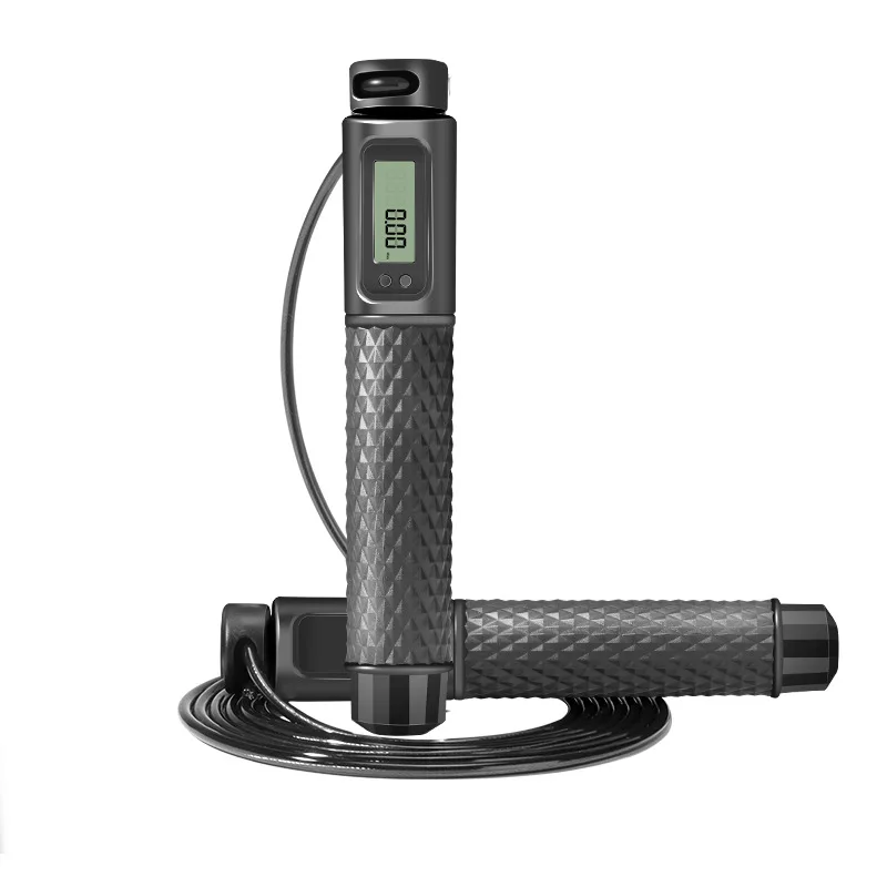 Fitness fat burning Cordless dual purpose wire rope  jump rope Counting  fitness equipment