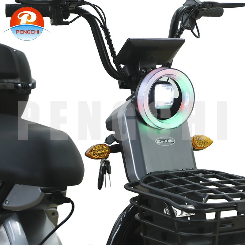 E-bike 650W digital intelligent electric bicycle, 48V/60 12Ah/20Ah lead-acid battery, steel frame, 3-speed rear wheel hub motor