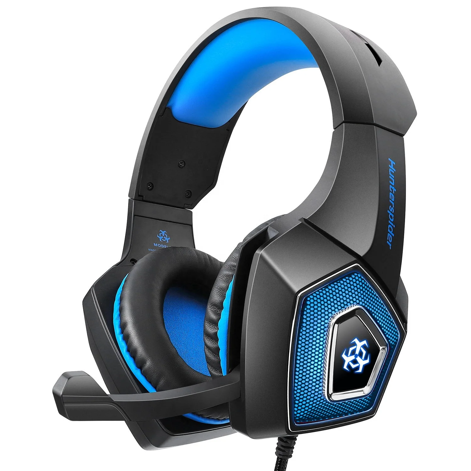 2023 Professional Gaming Headset Mic Ear RGB LED Light Control V1 Gaming Headset