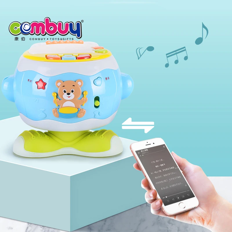 Microphone game musical instrument story revolving hand baby drum toy