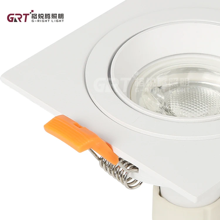 High Power Recessed Ceiling Surface Mounted Customizable Wattage Embedded COB GU10 LED Down Lamp