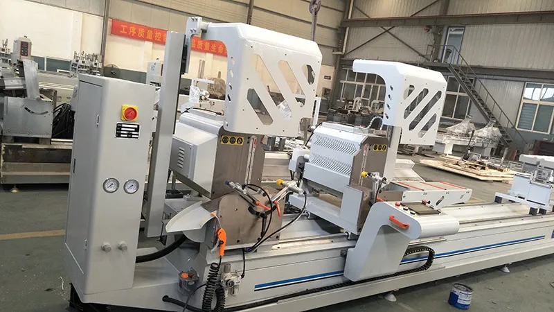 Aluminium window machinery automatic cnc double head mitre saw aluminum cutting machine