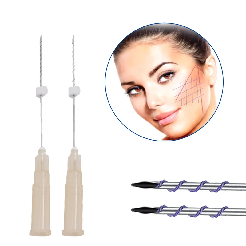 collagen needle thread ce approval pdo thread lift korea brands face tightening tornado screw pdo thread