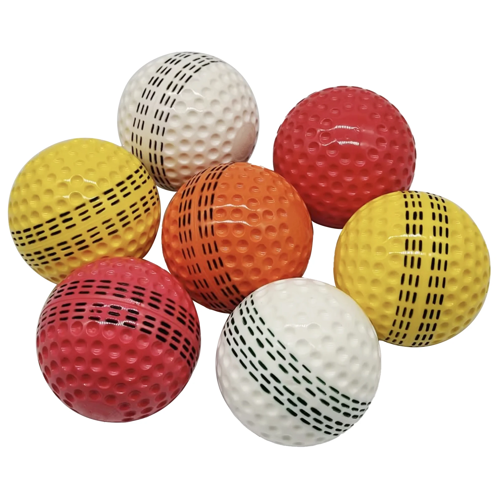 Yellow 146g Cricket Ball With Black Seam Use for Training