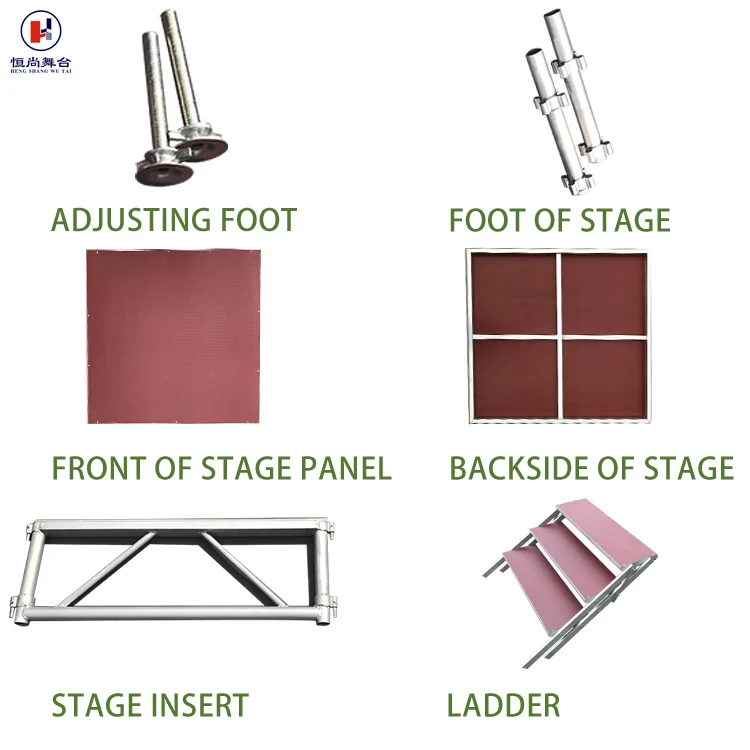 Алюминиевый сплав наружный динамик сценическая подиумная платформа концертная сцена наружное шоу мероприятие Мобильная ферма
