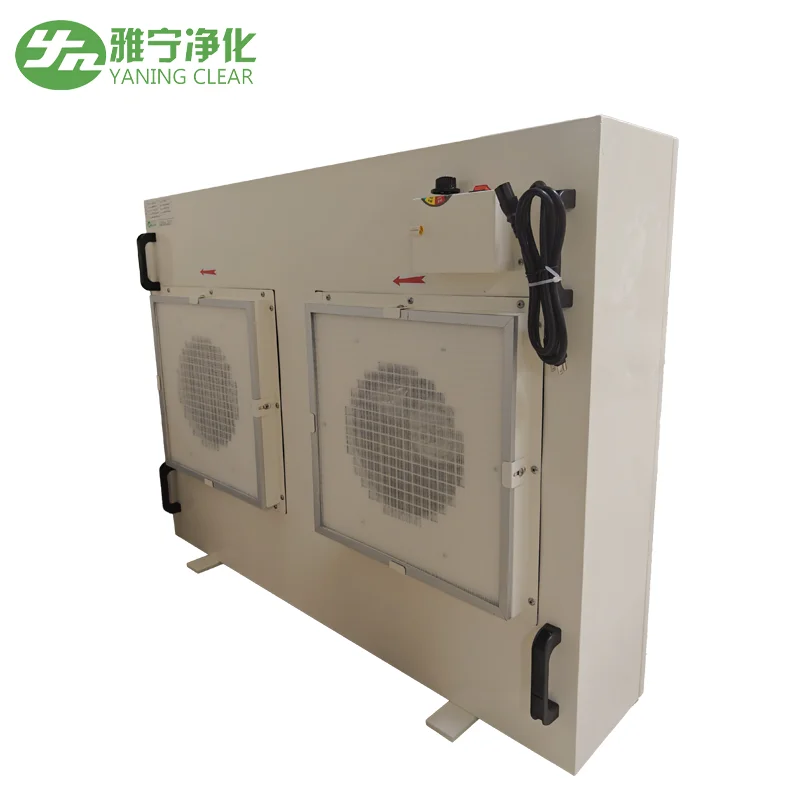 YANING 99.999% Laminar Flow Hood H14 Double Fan Hepa FFU Fan Filter Unit for Clean Room